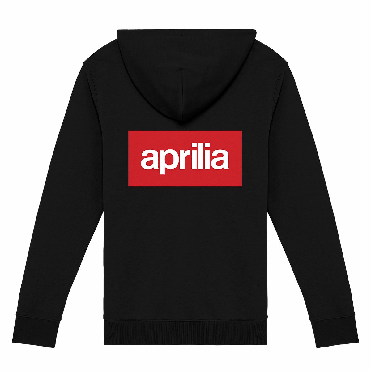 Sweat-shirt noir zippé Aprilia