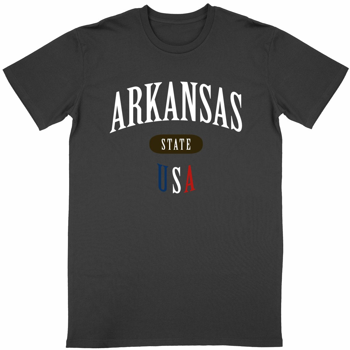 T-shirt noir unisexe manches courtes U.S. 50 States