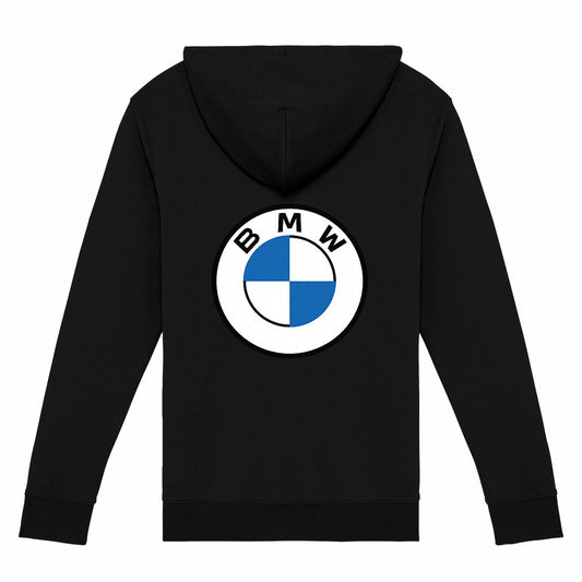 Sweat-shirt noir zippé BMW