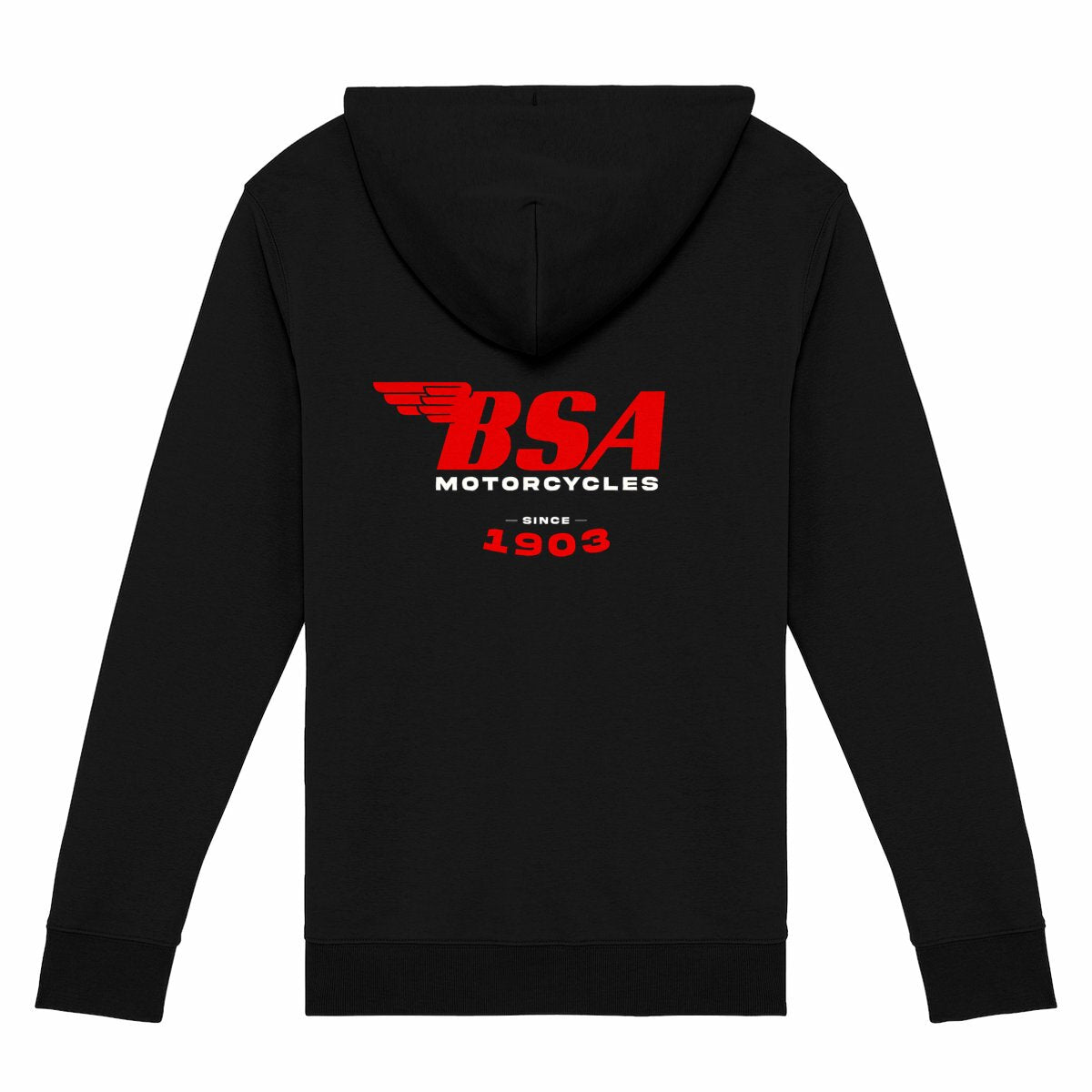 Sweat-shirt noir zippé BSA Motorcycles