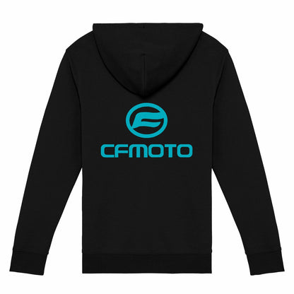Sweat-shirt noir zippé CF Moto