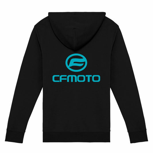 Sweat-shirt noir zippé CF Moto