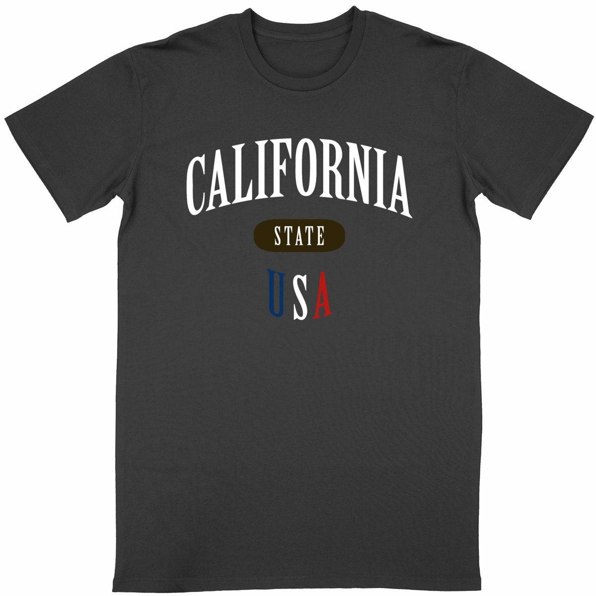 T-shirt noir unisexe manches courtes U.S. 50 States