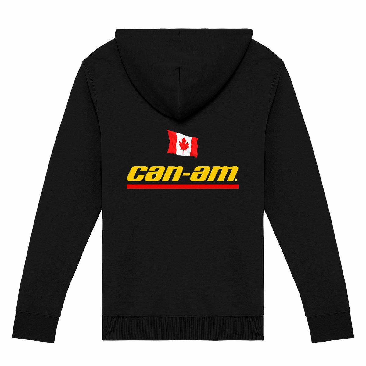 Sweat-shirt noir zippé Can Am