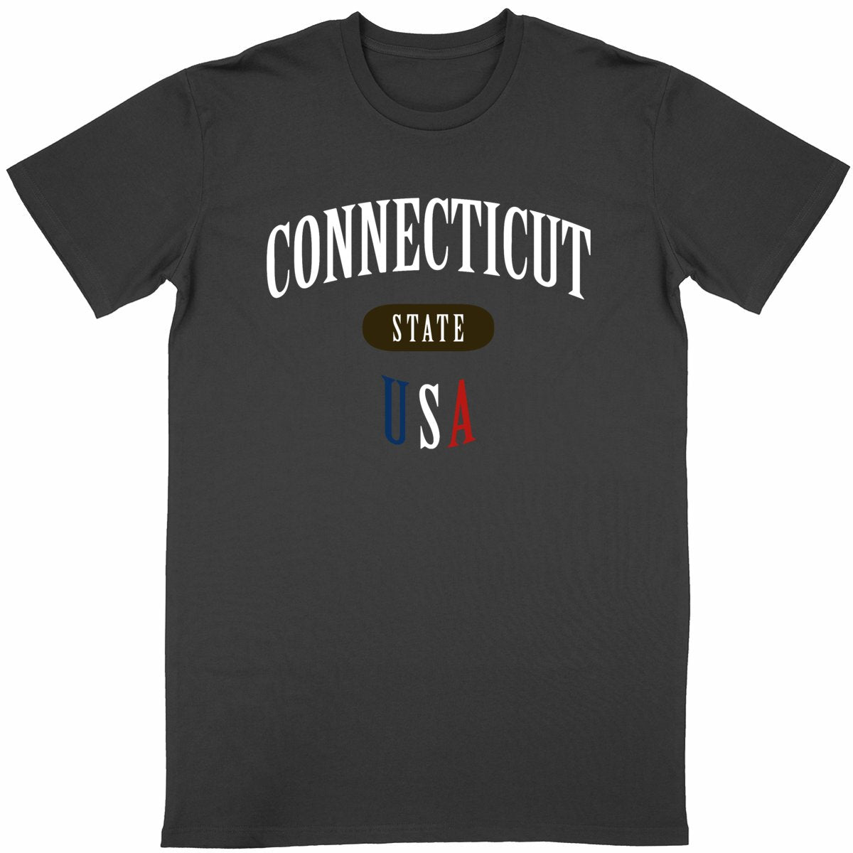 T-shirt noir unisexe manches courtes U.S. 50 States