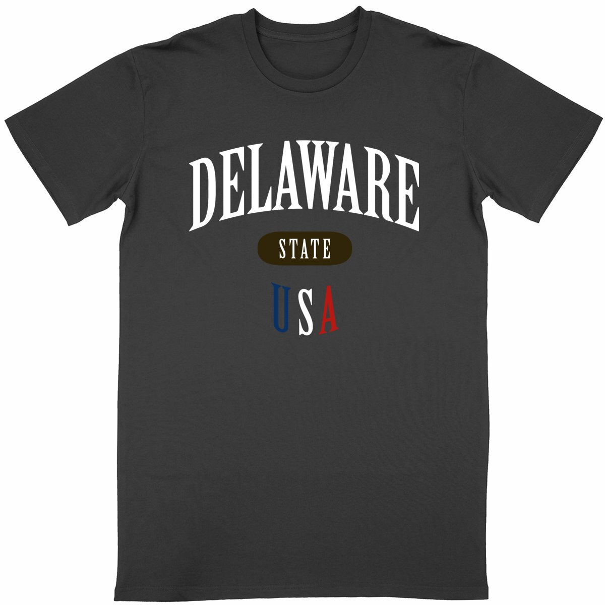 T-shirt noir unisexe manches courtes U.S. 50 States