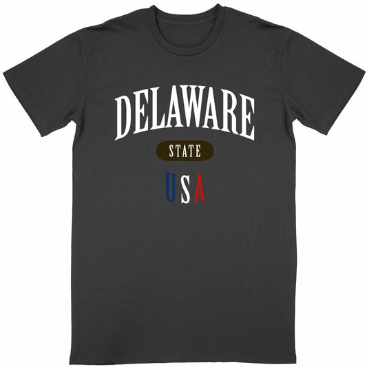 T-shirt noir unisexe manches courtes U.S. 50 States