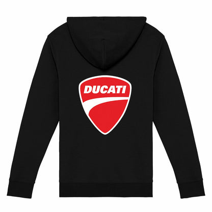 Sweat-shirt noir zippé Ducati