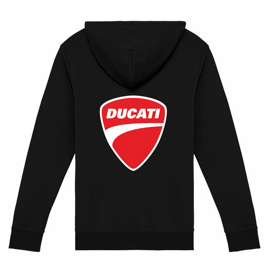 Sweat-shirt noir zippé Ducati