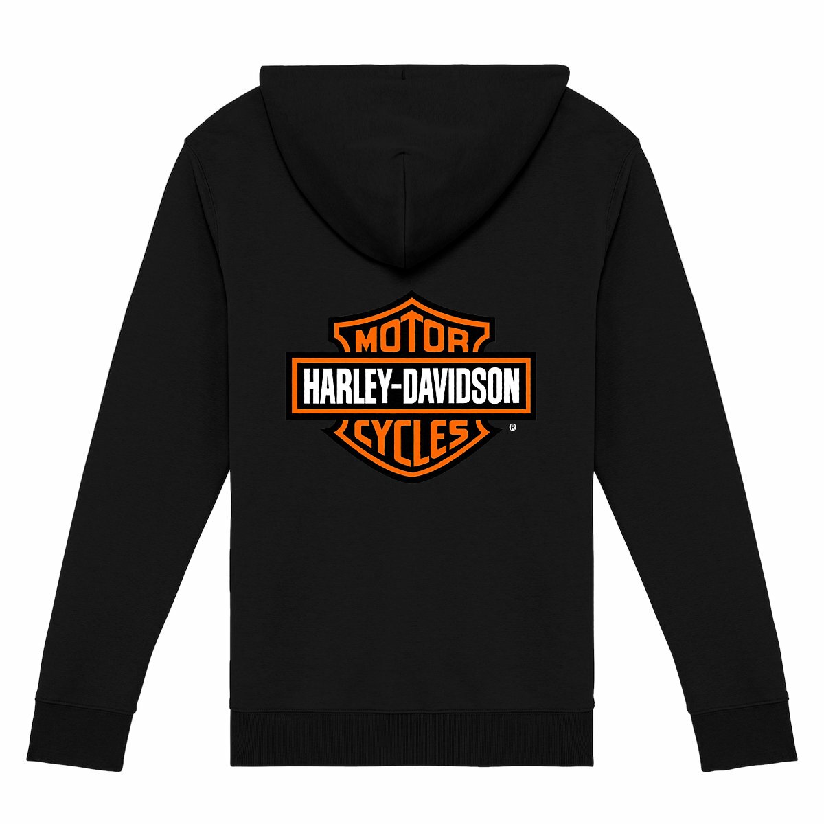 Sweat-shirt noir zippé Harley-Davidson