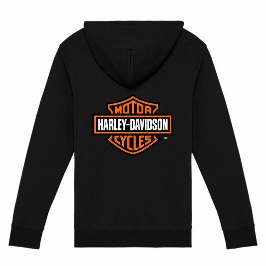 Sweat-shirt noir zippé Harley-Davidson