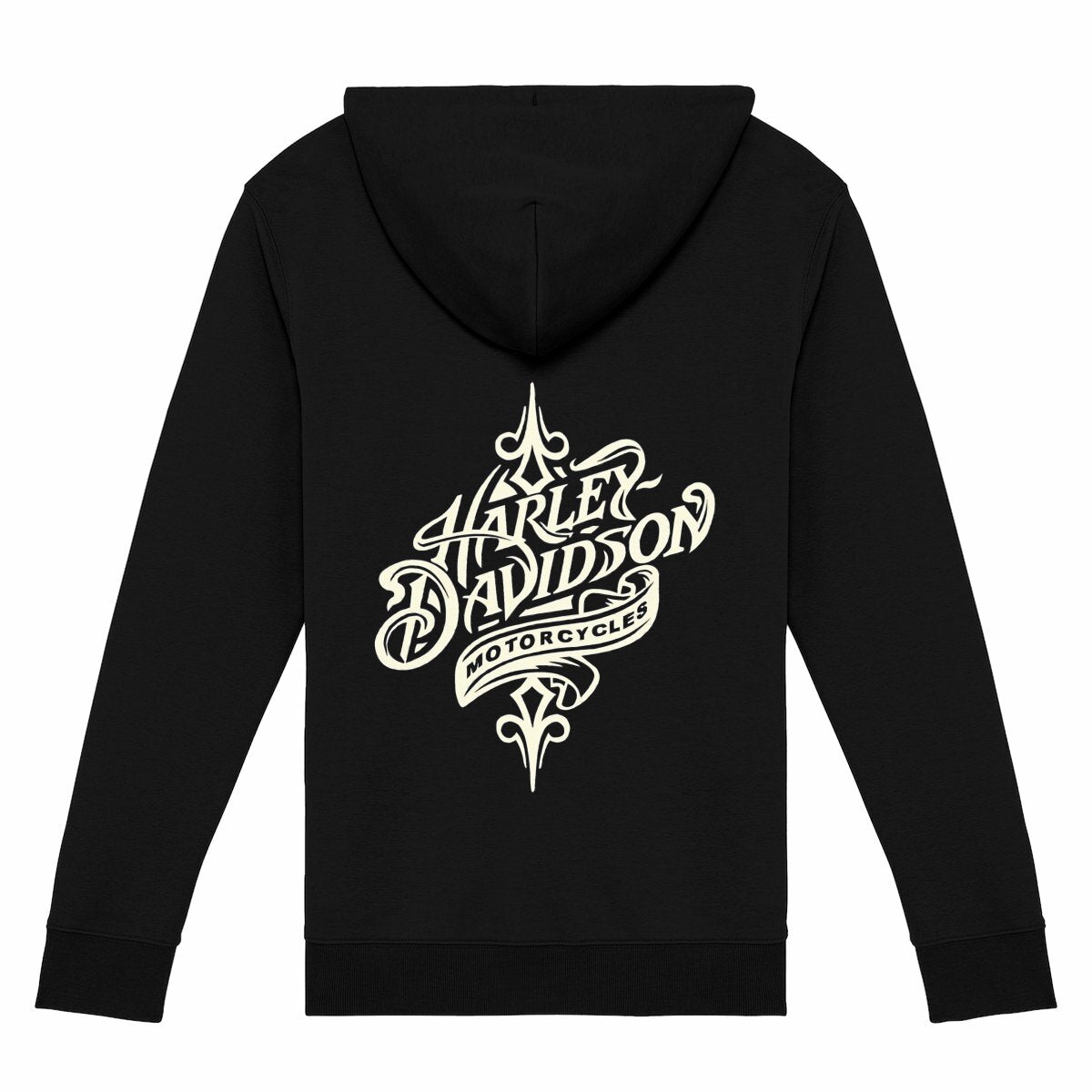 Sweat-shirt noir zippé Harley-Davidson