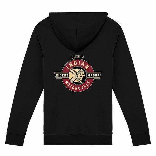 Sweat-shirt noir zippé Indian Motorcycle