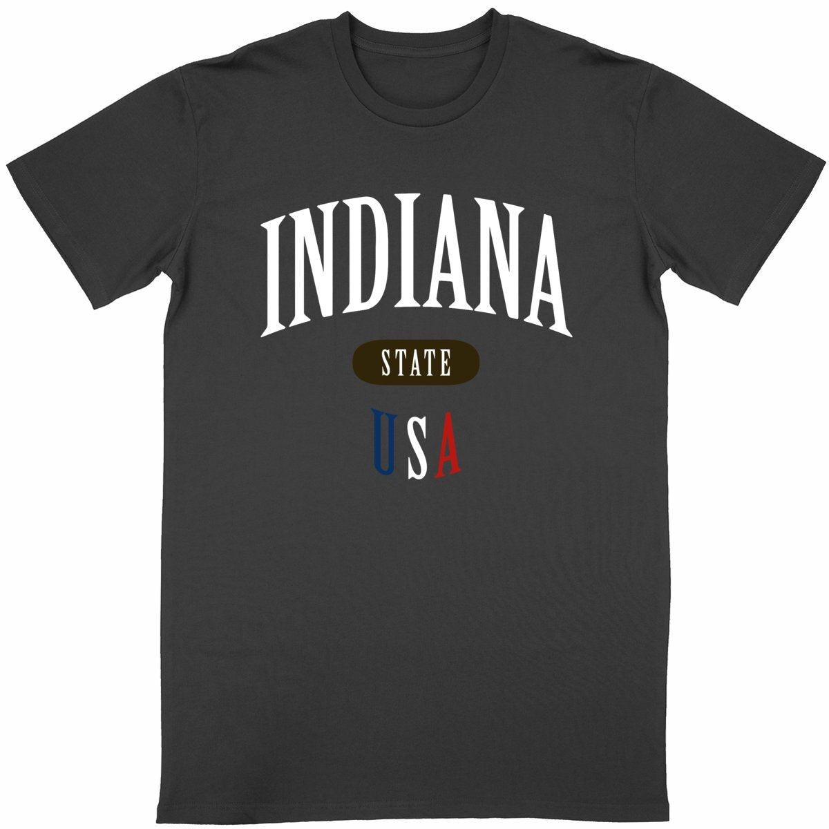 T-shirt noir unisexe manches courtes U.S. 50 States