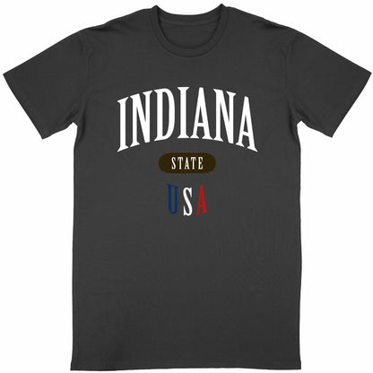 T-shirt noir unisexe manches courtes U.S. 50 States