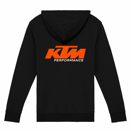 Sweat-shirt noir zippé KTM