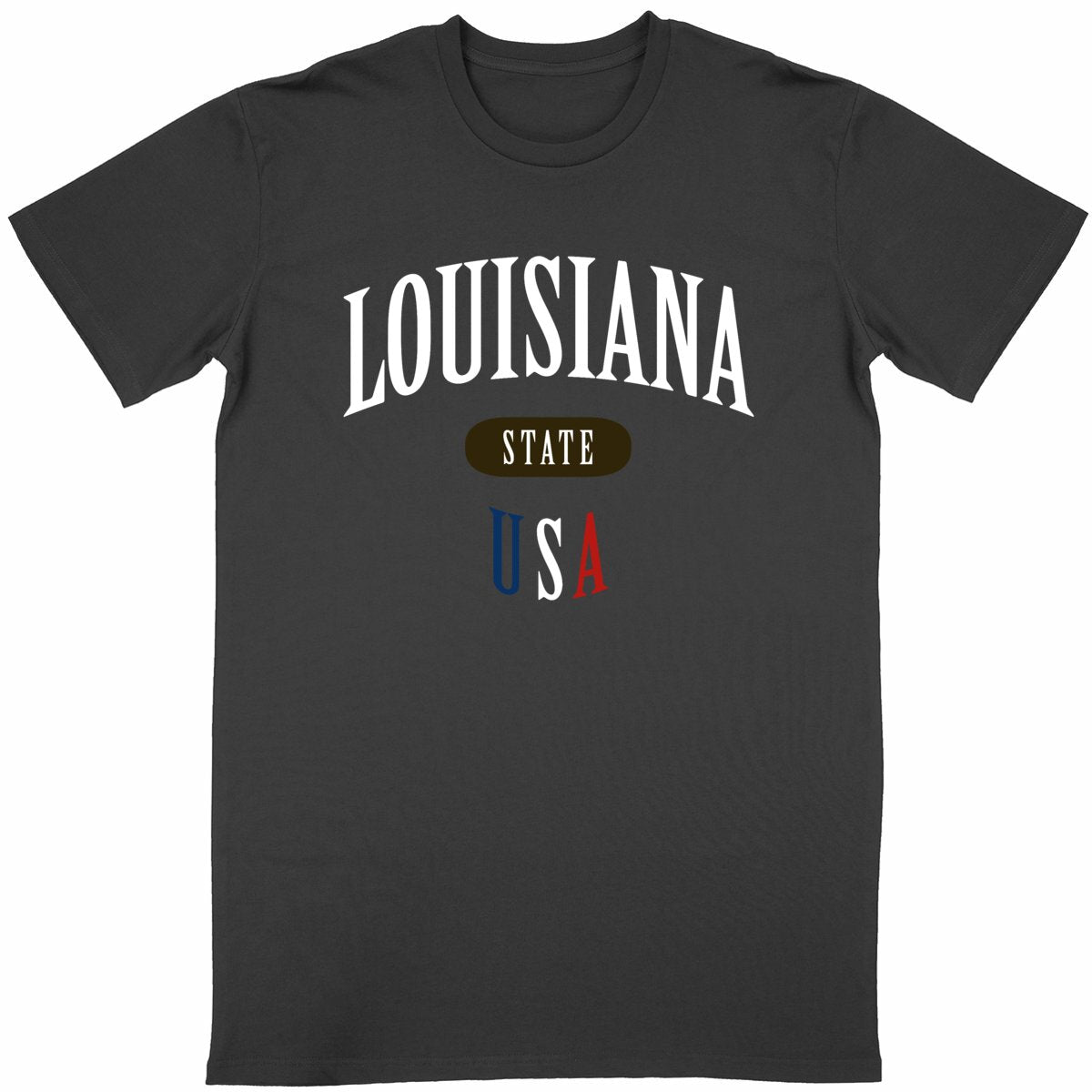 T-shirt noir unisexe manches courtes U.S. 50 States