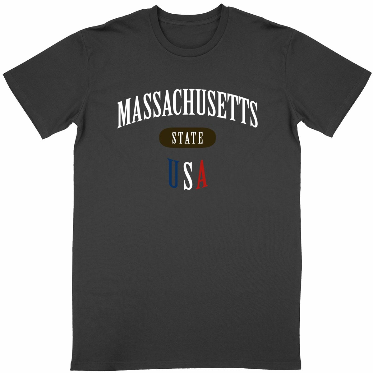 T-shirt noir unisexe manches courtes U.S. 50 States
