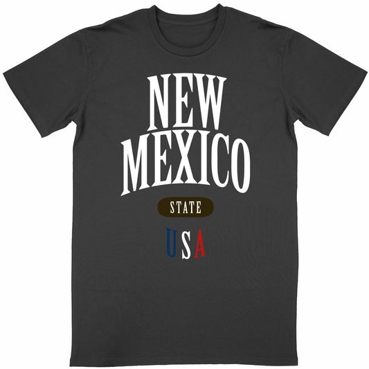 T-shirt noir unisexe manches courtes U.S. 50 States