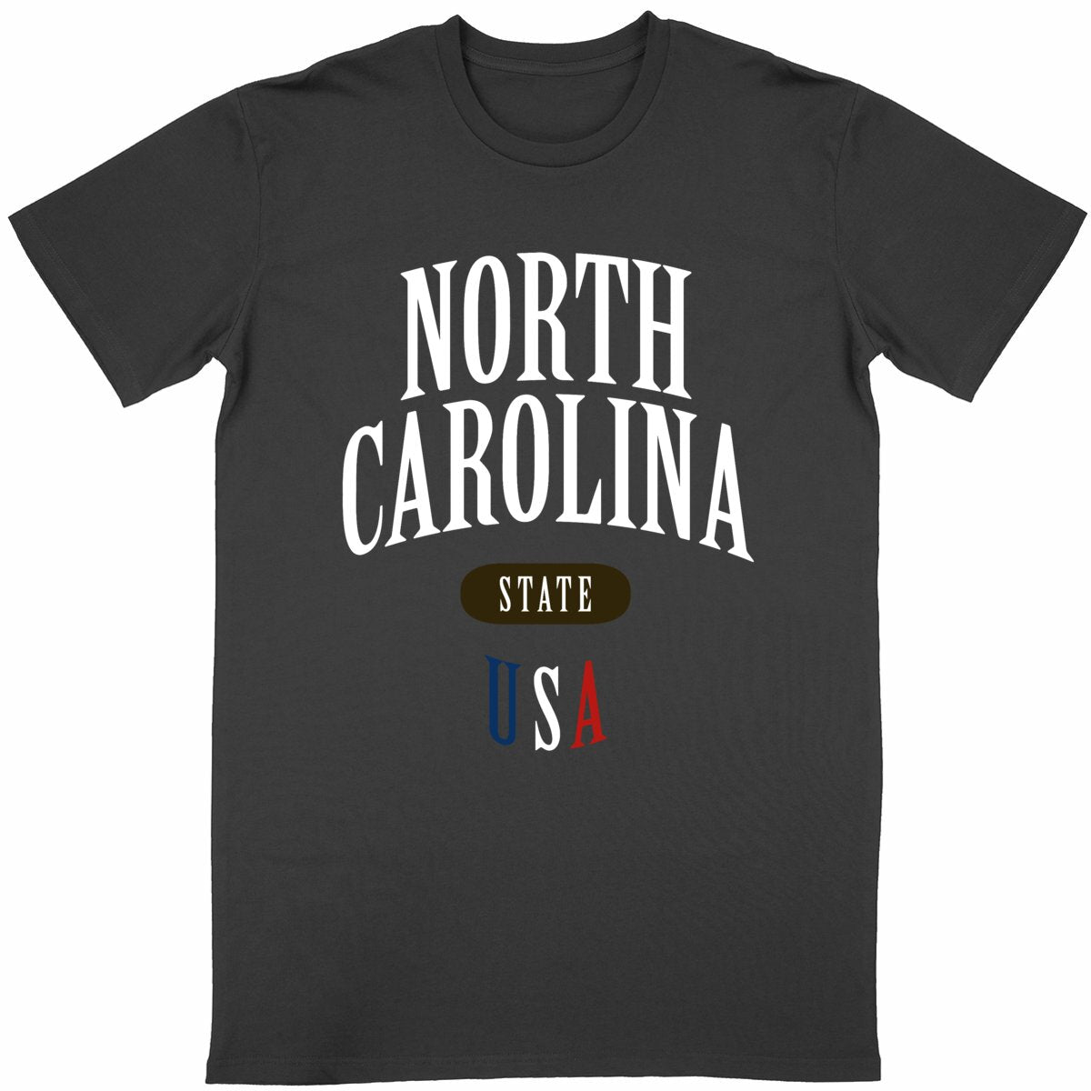 T-shirt noir unisexe manches courtes U.S. 50 States