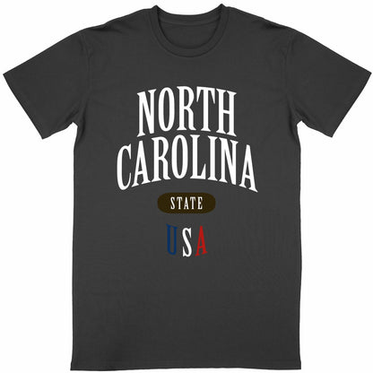 T-shirt noir unisexe manches courtes U.S. 50 States