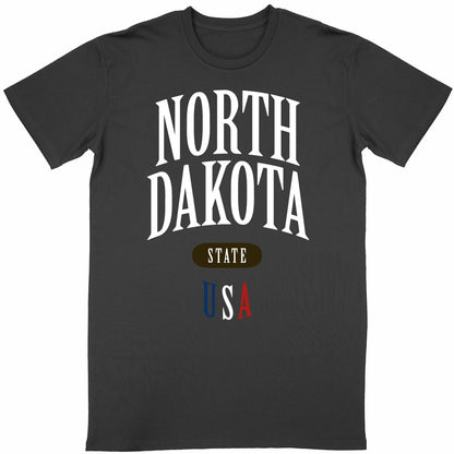 T-shirt noir unisexe manches courtes U.S. 50 States