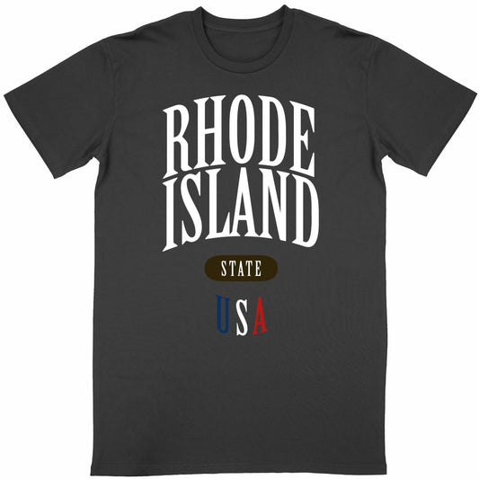 T-shirt noir unisexe manches courtes U.S. 50 States