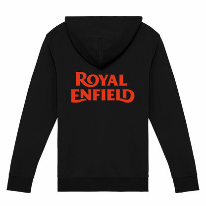 Sweat-shirt noir zippé Royal Enfield