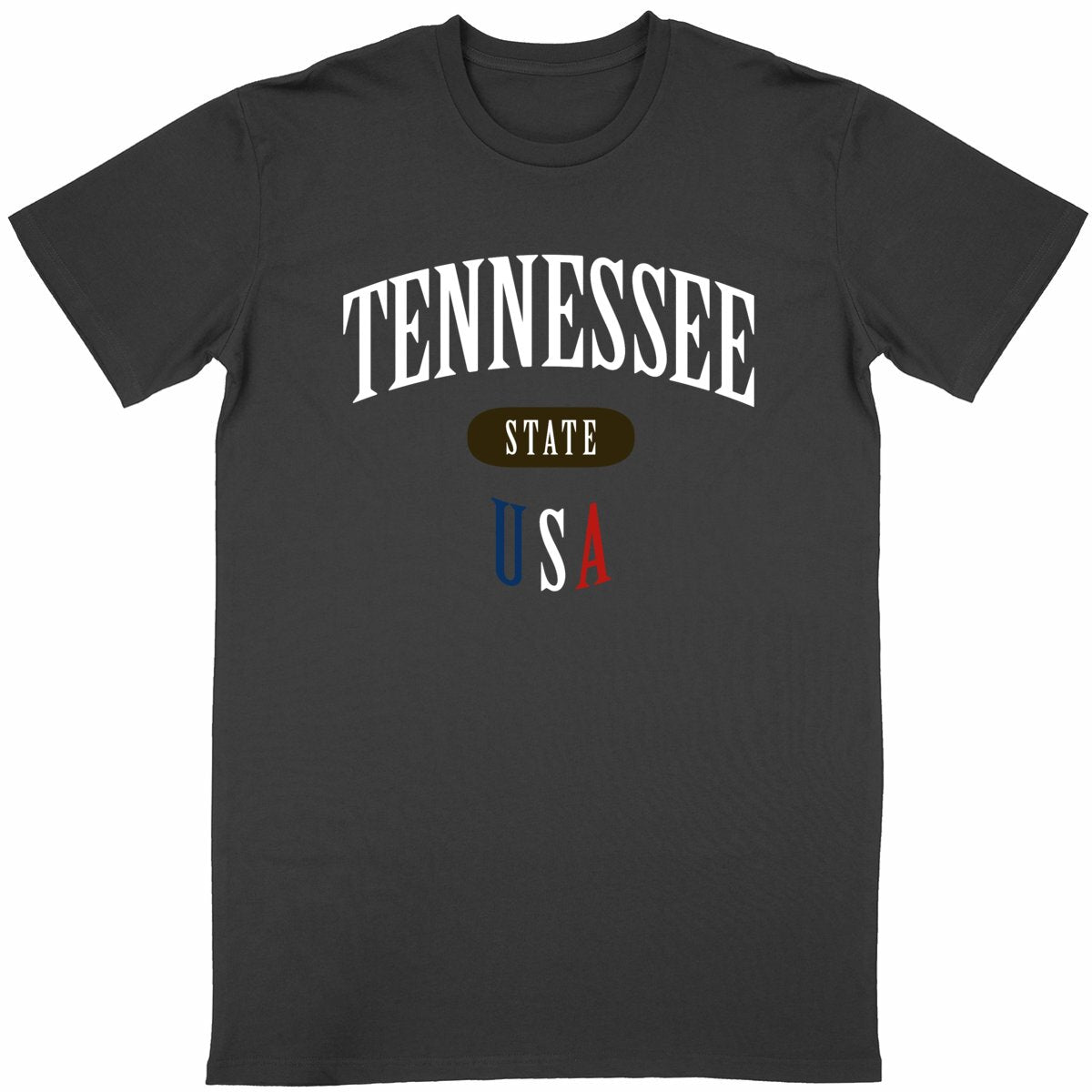 T-shirt noir unisexe manches courtes U.S. 50 States