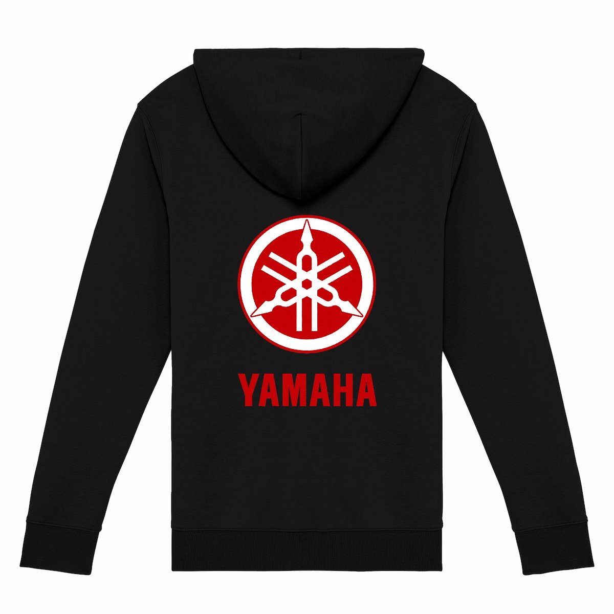 Sweat-shirt noir zippé Yamaha
