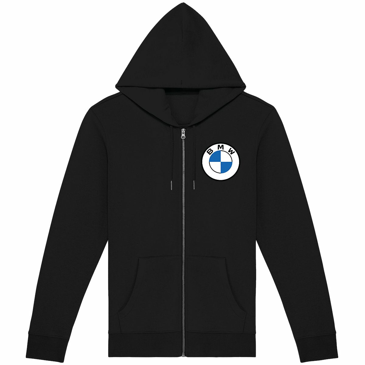 Sweat-shirt noir zippé BMW