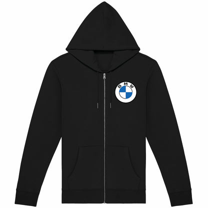 Sweat-shirt noir zippé BMW