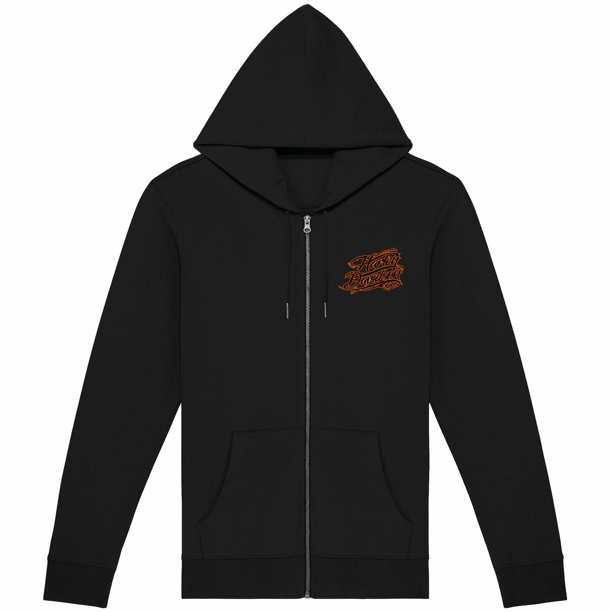 Sweat-shirt noir zippé Harley-Davidson