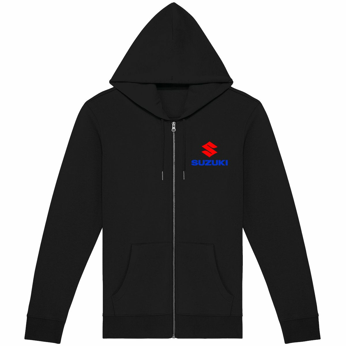 Sweat-shirt noir zippé Suzuki