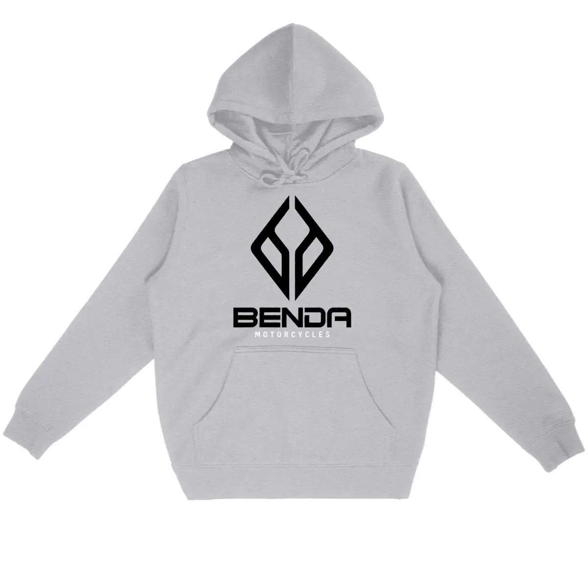 Sweat-shirt à capuche, hoodie gris Benda Motorcycles