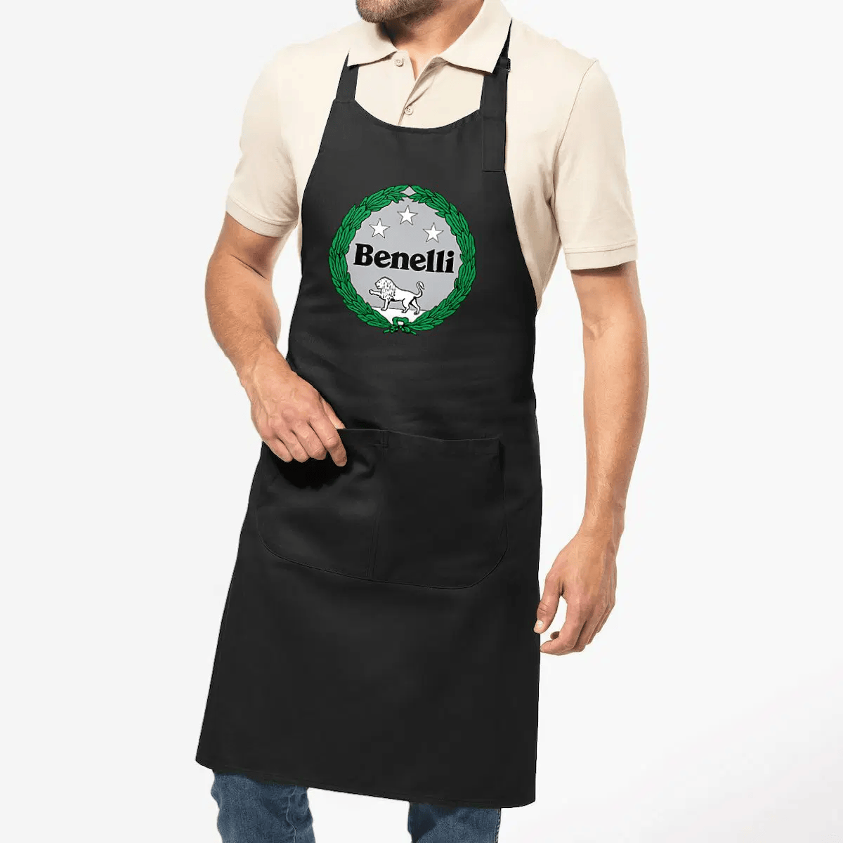 Tablier de cuisine noir Benelli