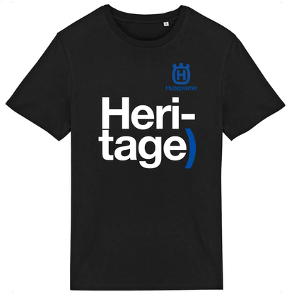 T-shirt noir manches courtes Husqvarna Heritage