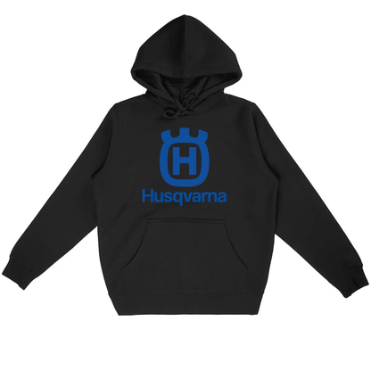 Sweat-shirt à capuche, hoodie noir Husqvarna