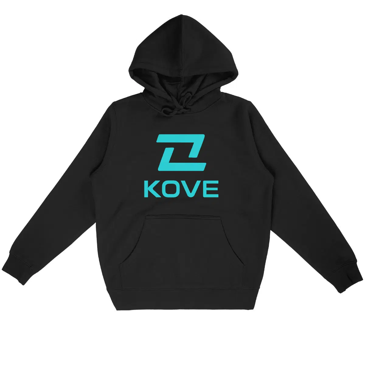 Sweat-shirt à capuche, hoodie noir Kove