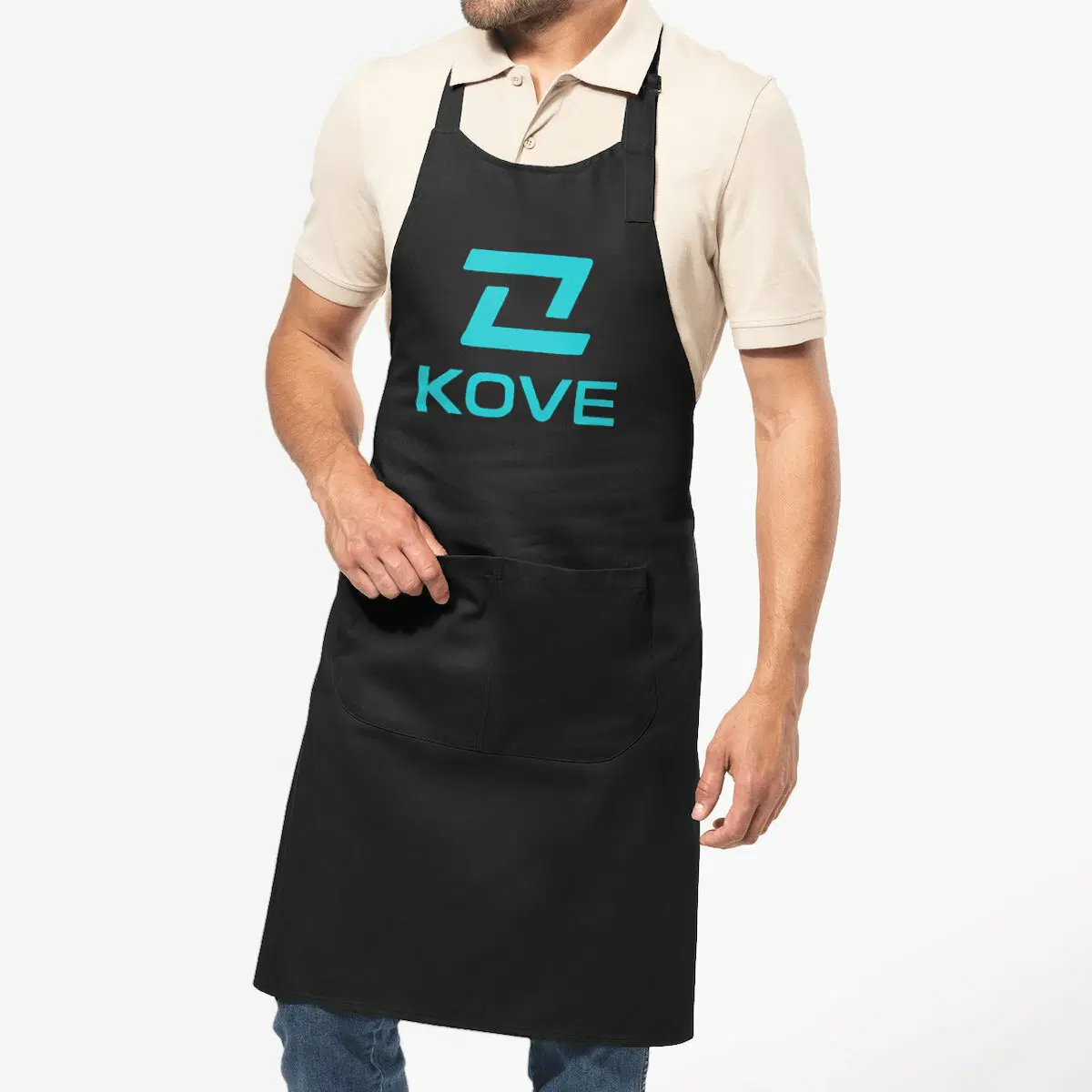 Tablier de cuisine noir Kove