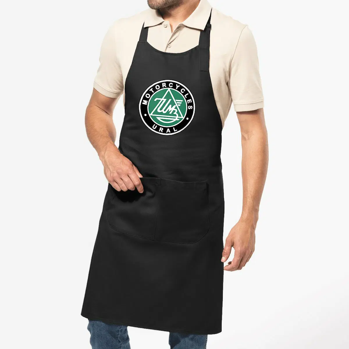 Tablier de cuisine noir Ural Motorcycles