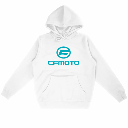 Sweat-shirt à capuche, hoodie blanc CFMoto
