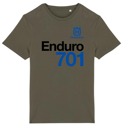 T-shirt kaki manches courtes Husqvarna 701 Enduro