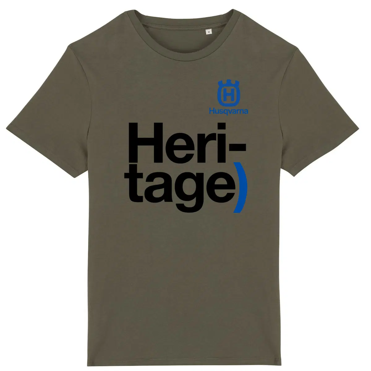 T-shirt kaki manches courtes Husqvarna Heritage