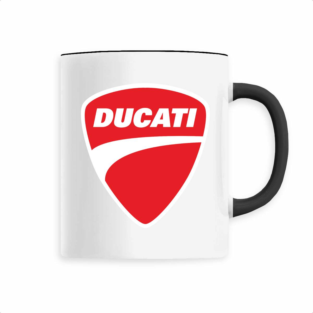 Mug blanc brillant en céramique • Ducati