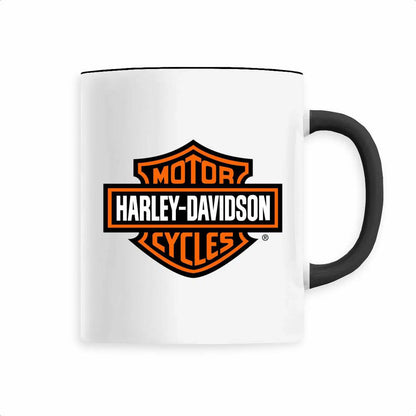 Mug blanc brillant en céramique • Harley-Davidson