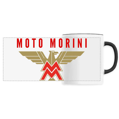 Mug blanc brillant en céramique • Moto Morini