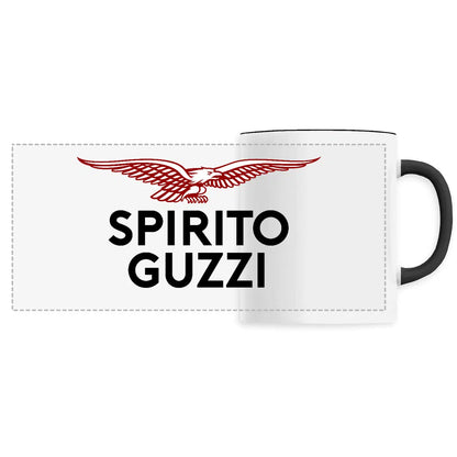 Mug blanc brillant en céramique • Spirito Guzzi