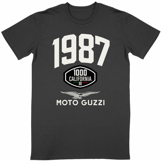 T-shirt noir manches courtes Moto Guzzi 1000 California III
