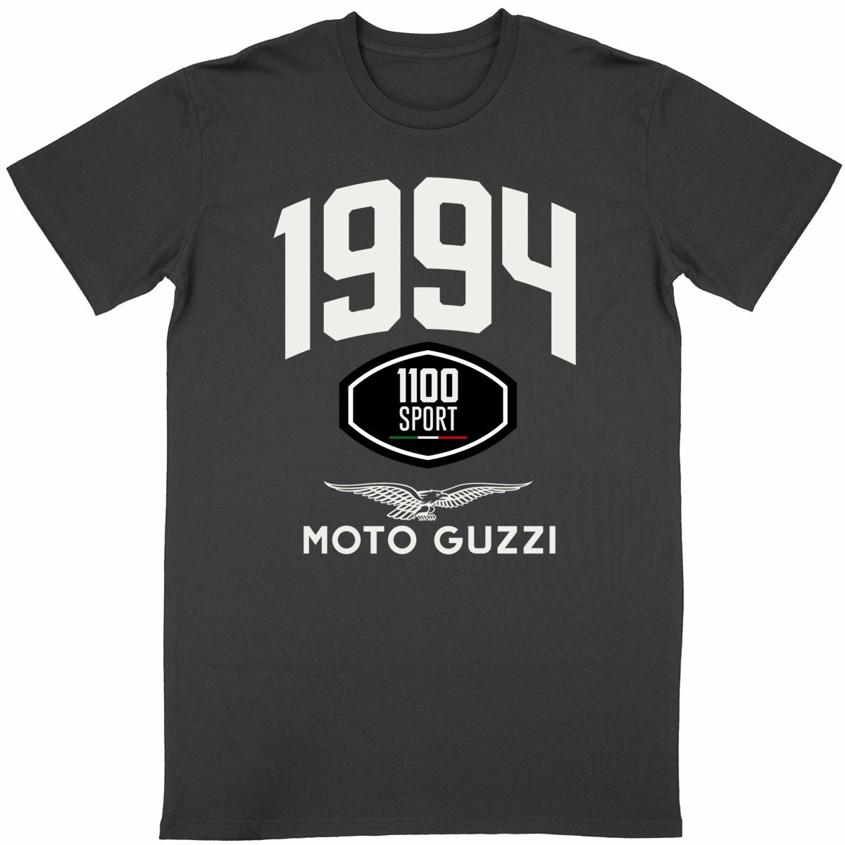 T-shirt noir manches courtes Moto Guzzi 1100 Sport